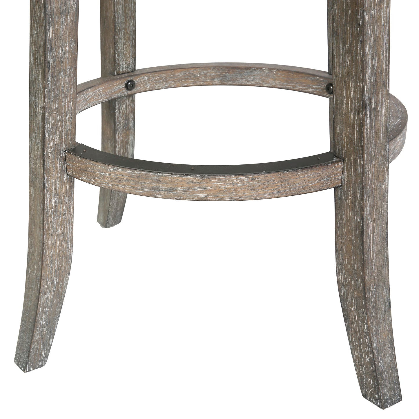 Eden Stool with Seagrass Seat in Gray