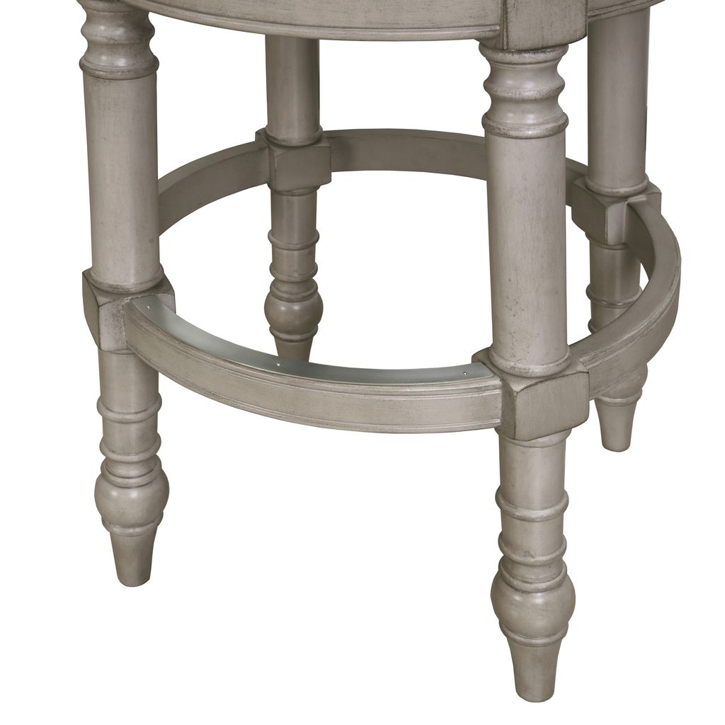 Kitty Hawk Swivel Stool in Uptown Grey & Beige