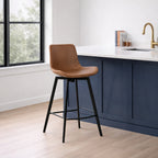 Goldsboro Swivel Counter Stool in Brown