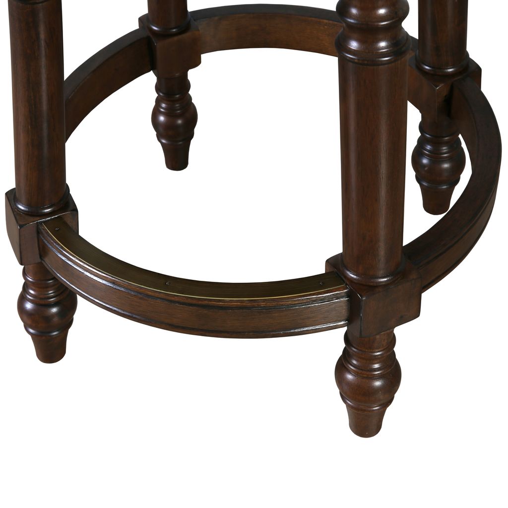 Gastonia Swivel Stool In Distressed Walnut