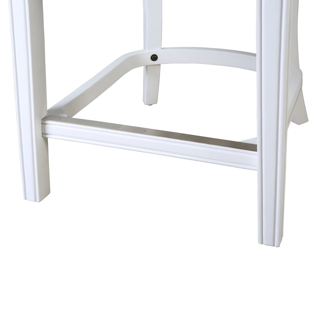 Mebane Stool in White & Grey