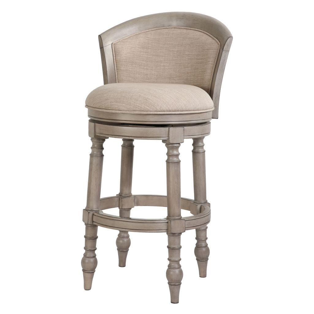 Kitty Hawk Swivel Stool in Uptown Grey & Beige