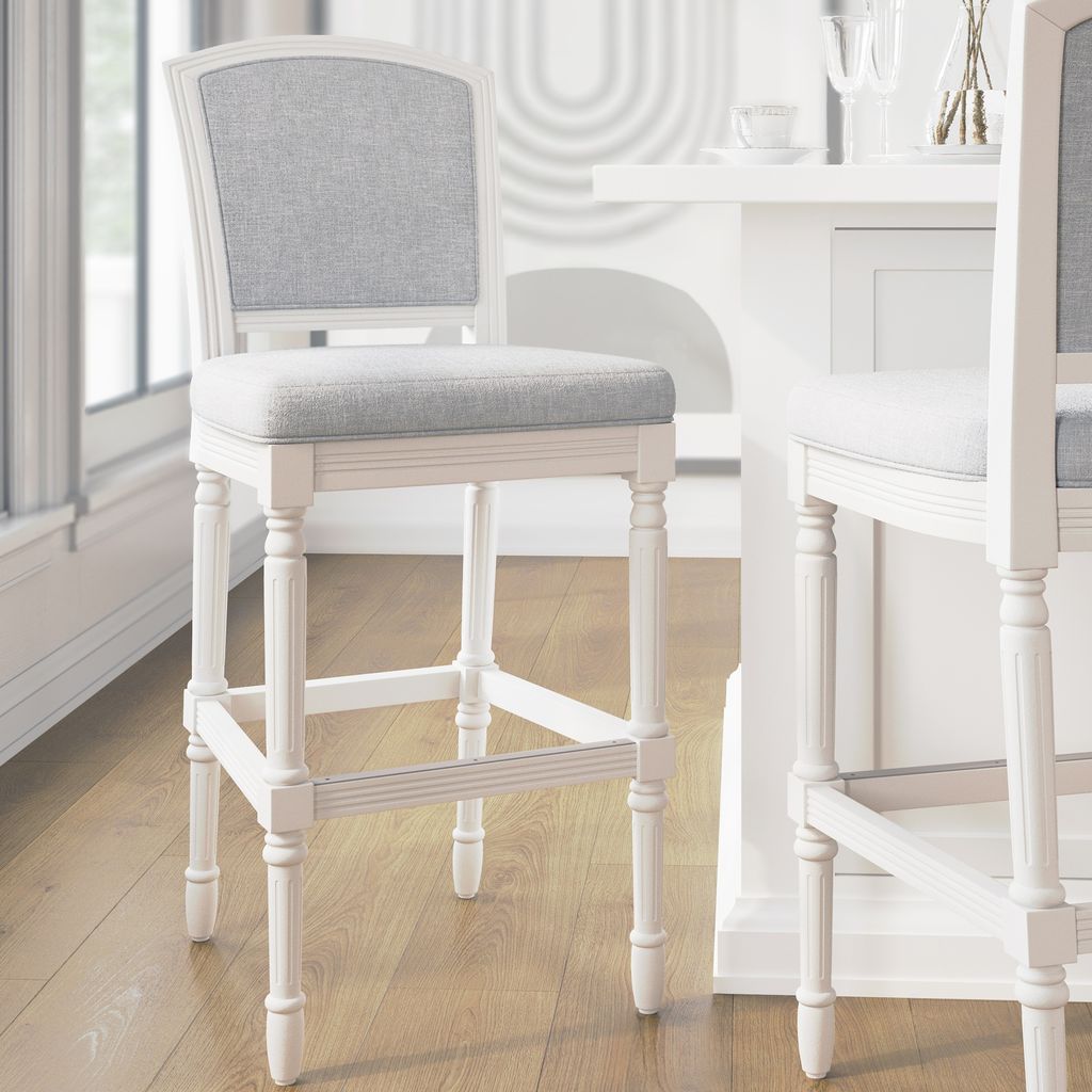 Wilmington Stool In White