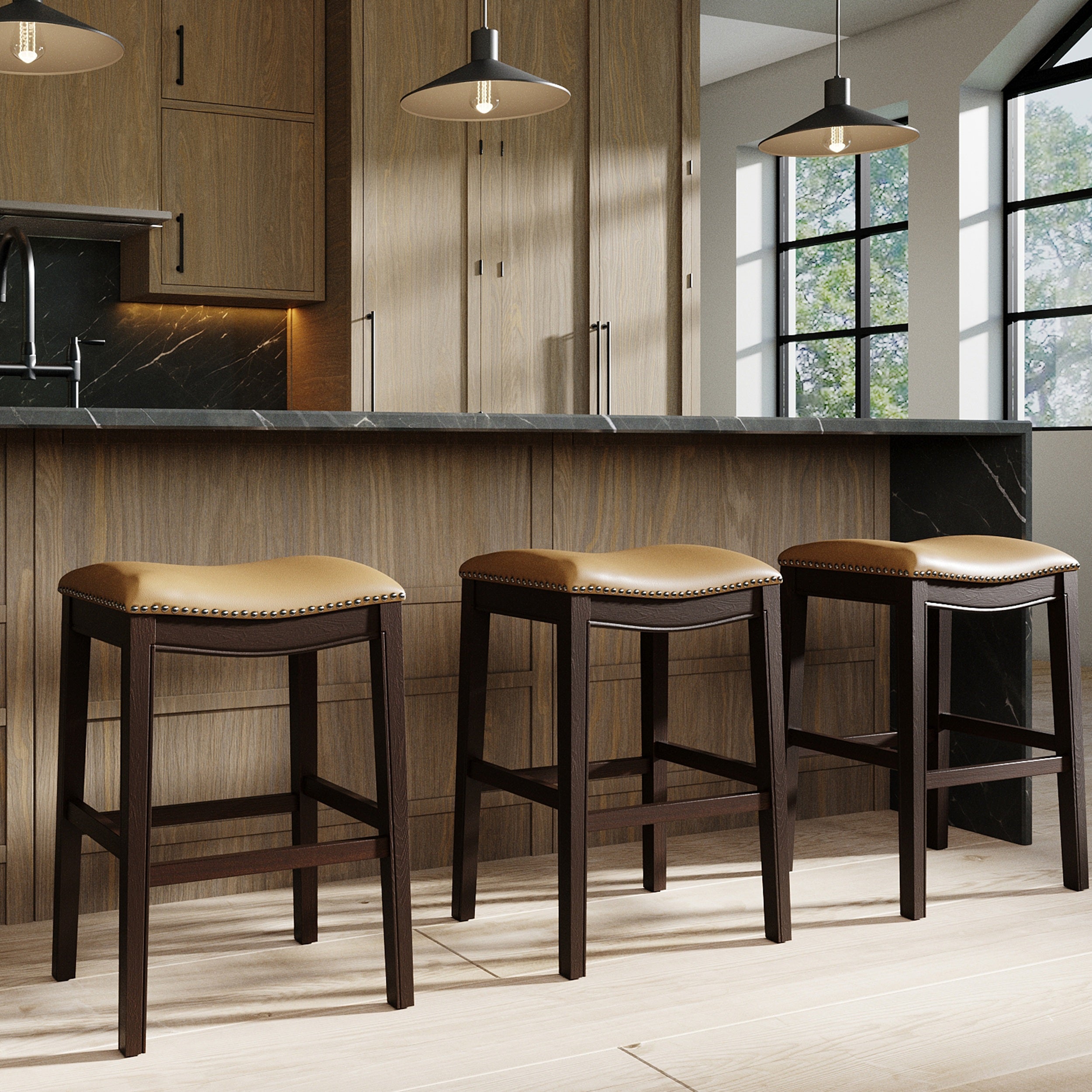 Topsail Barstool in Caramel