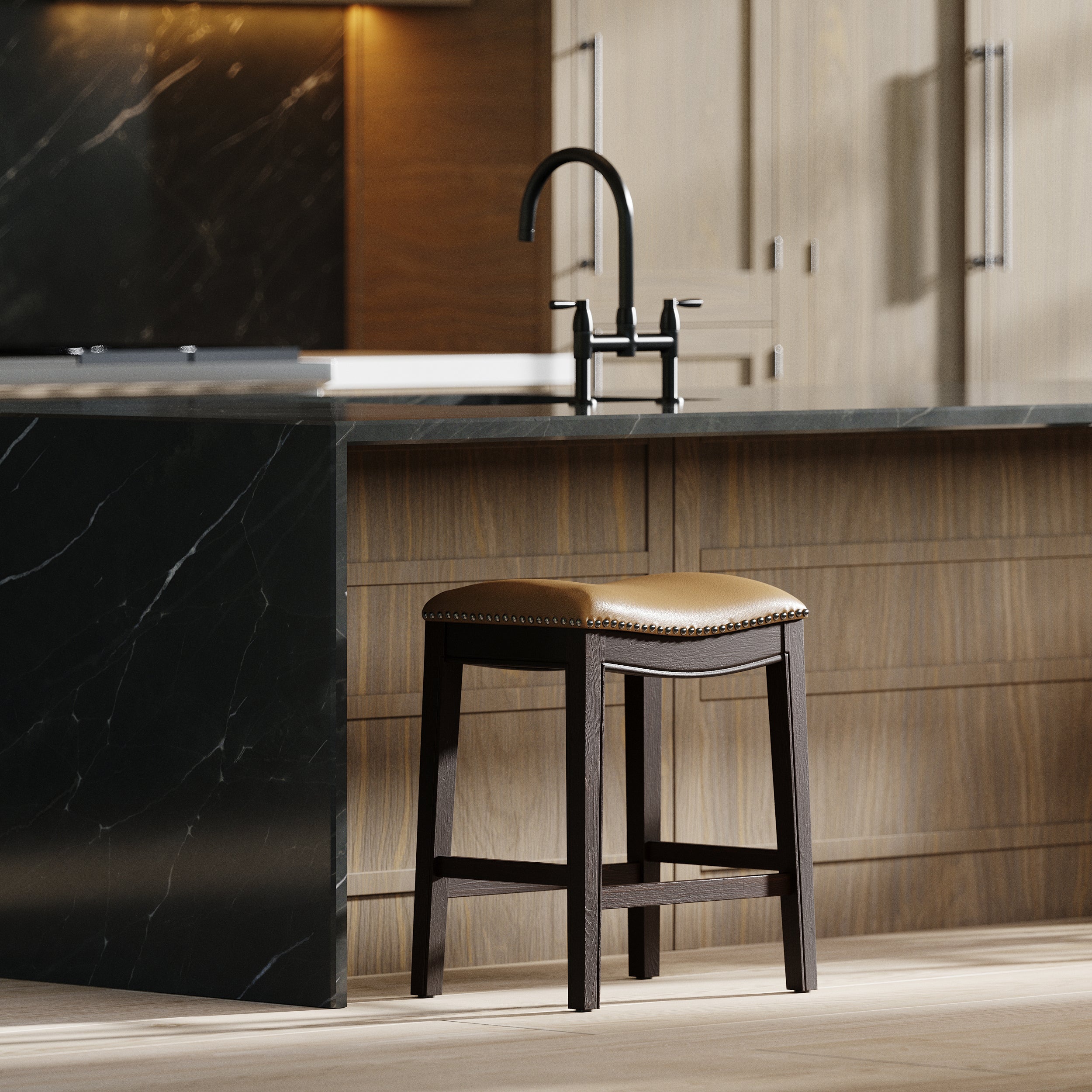 Topsail Barstool in Caramel