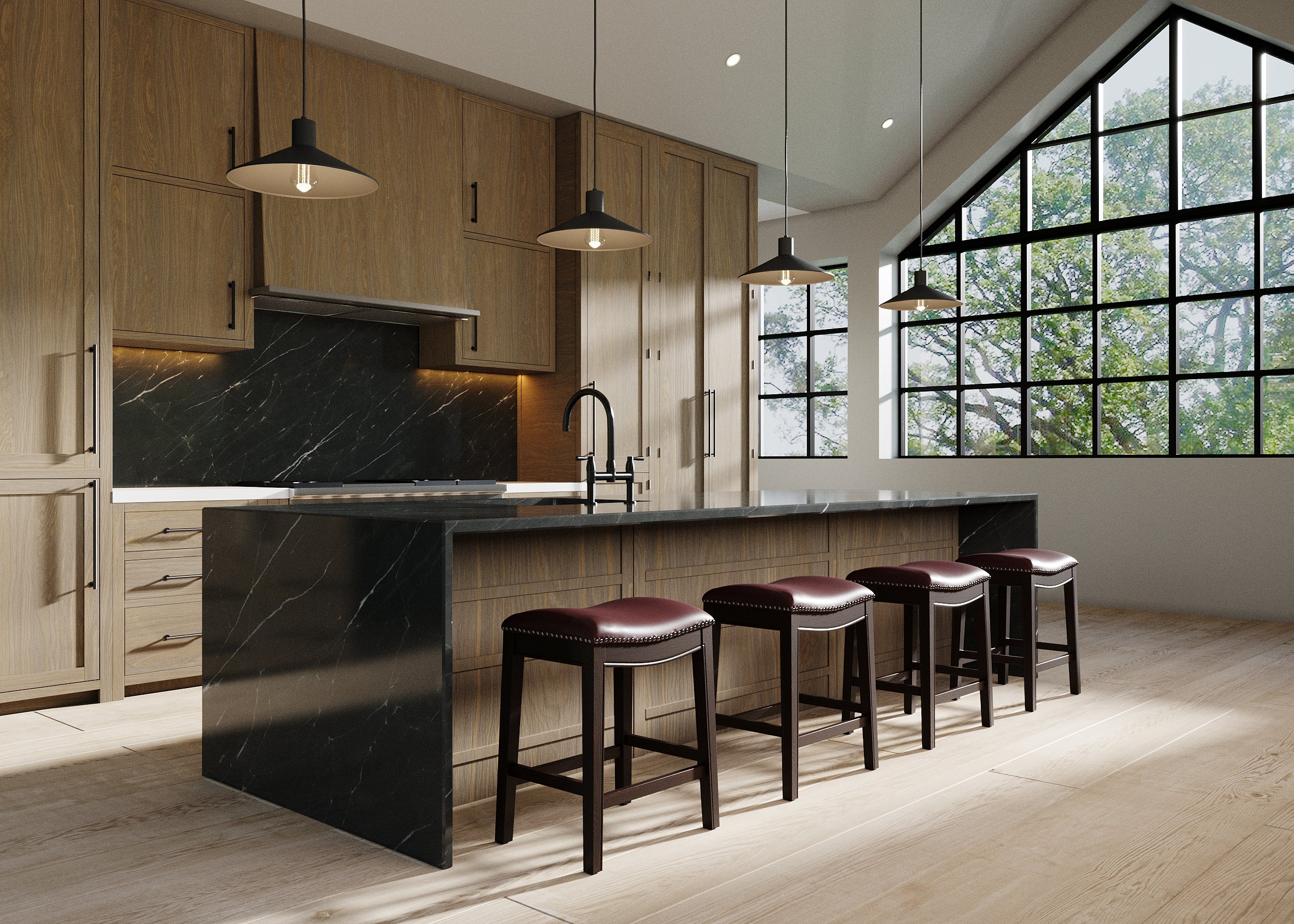 Topsail Barstool in Red