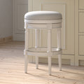 Backless Charlotte Barstool in White