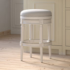 Backless Charlotte Barstool in White