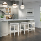 Asheville Stool in Solid White