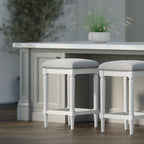 Asheville Stool in Solid White