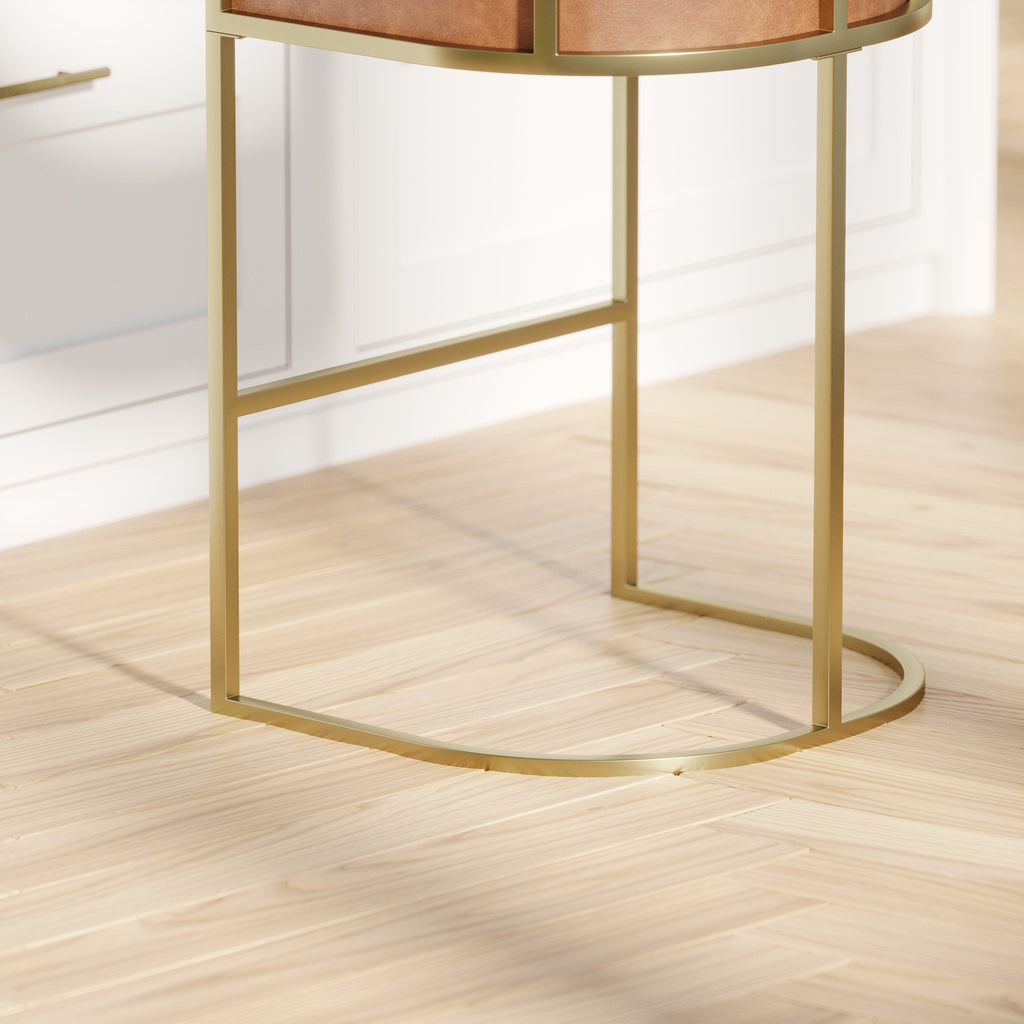 Winston Barstool in Brown PU