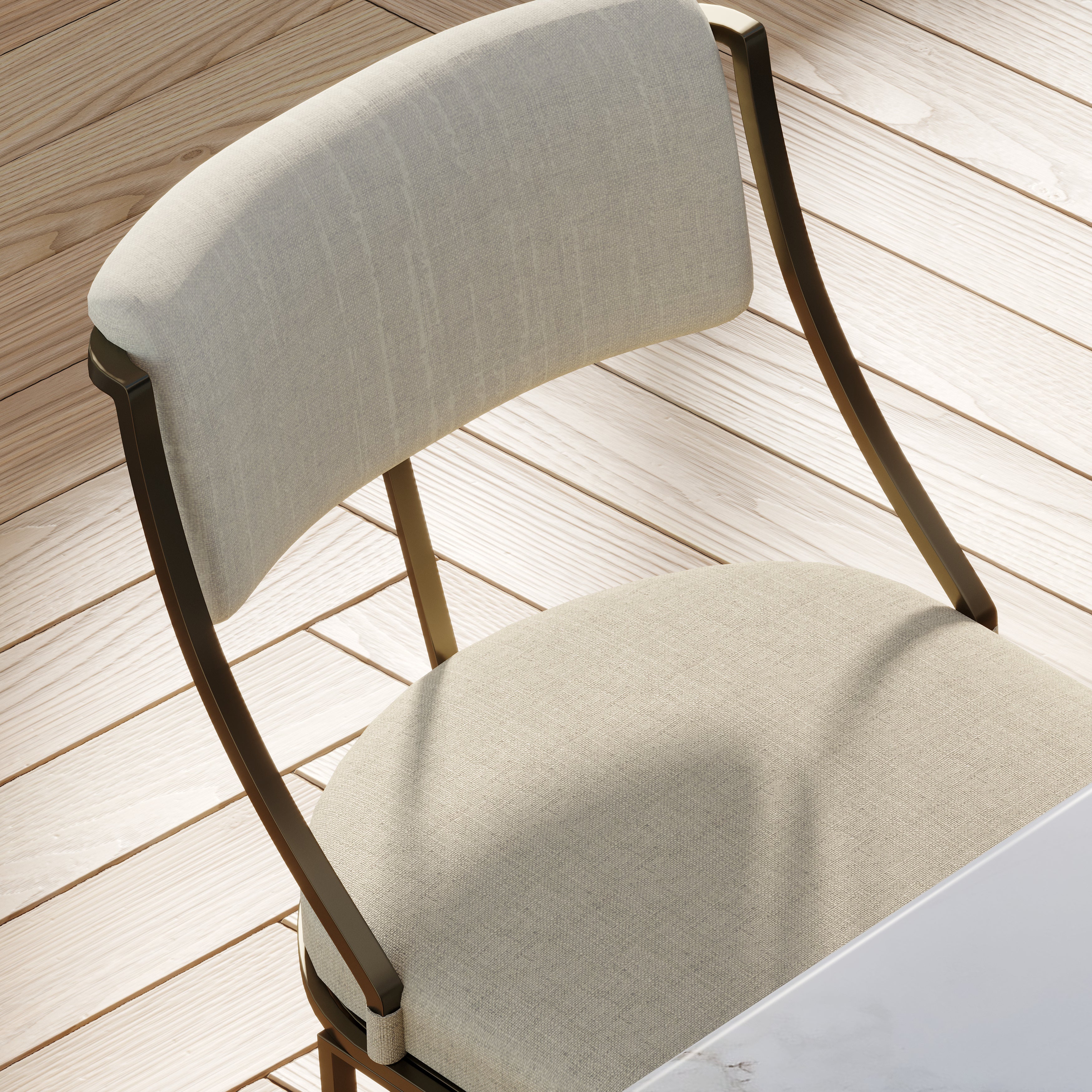 Durham Metal & Upholstered Barstool