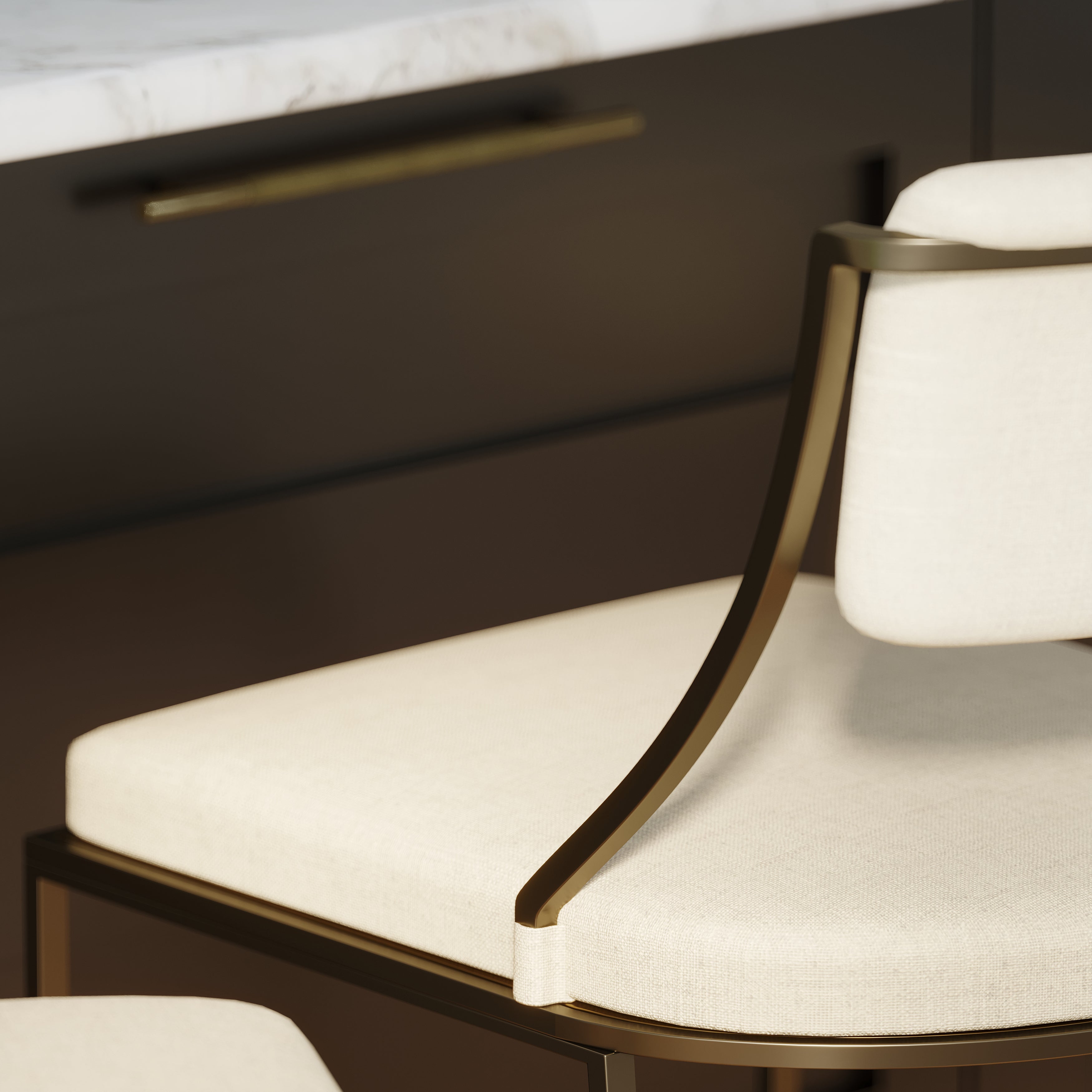 Durham Metal & Upholstered Barstool