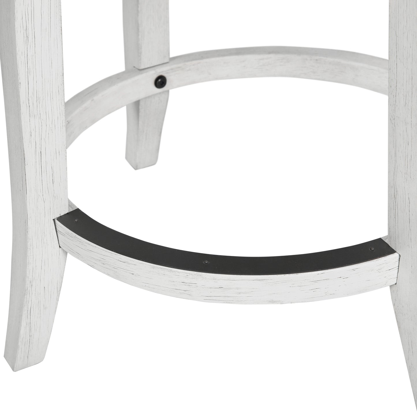 Eden Stool with Seagrass Seat in Reclaimed White