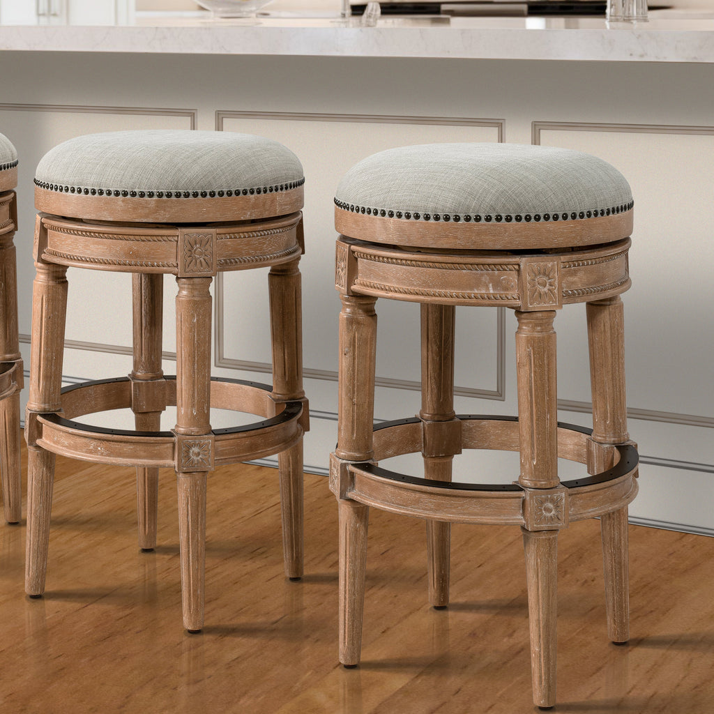 Backless Charlotte Barstool in Oak