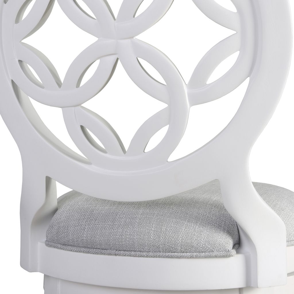 Gastonia Swivel Stool In White