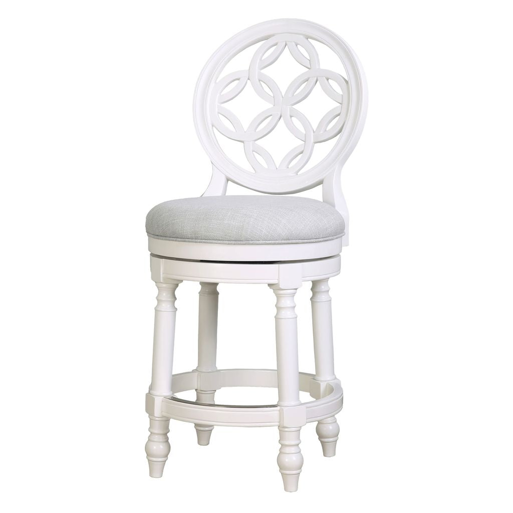 Gastonia Swivel Stool In White