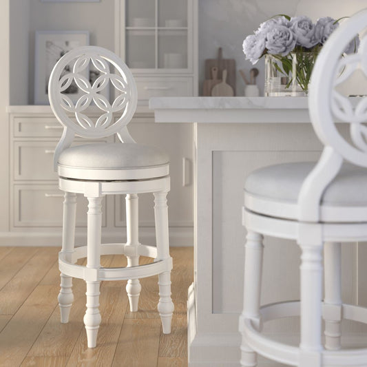 Gastonia Swivel Stool In White