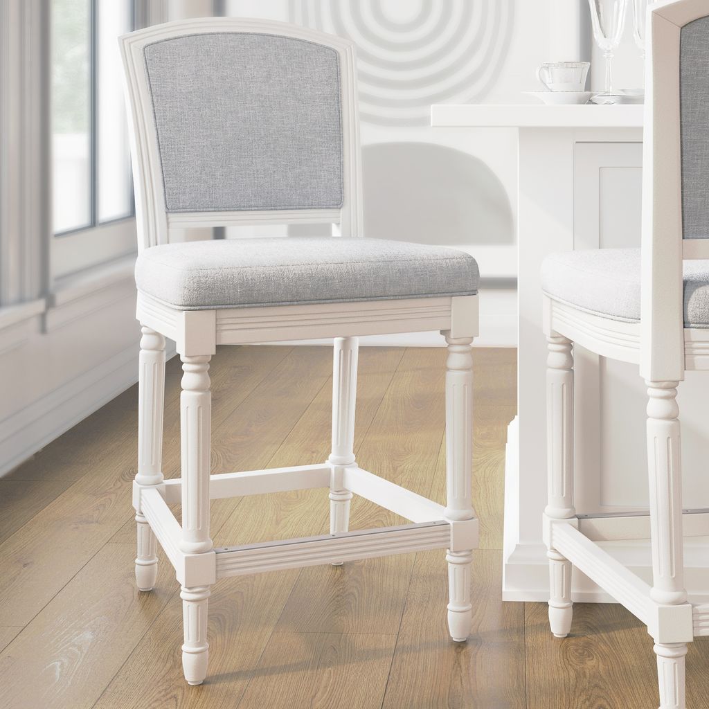 Wilmington Stool In White